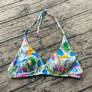 70s Vtg JC Penney Bikini‎ Swim Top Size 14 (Fits XS/S) Hippie Boho Floral